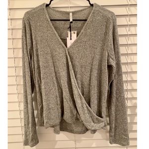 Z Supply Grey V-Neck Sweater